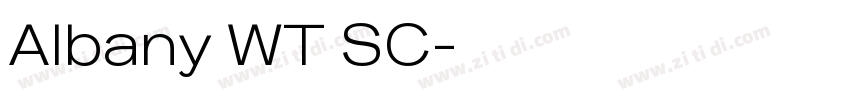 Albany WT SC字体转换